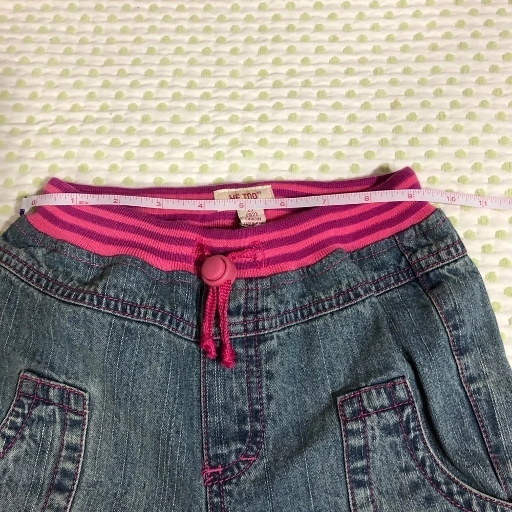 ME TOO-GIRL JEANS SIZE 2Y PINK & BLUE NWT